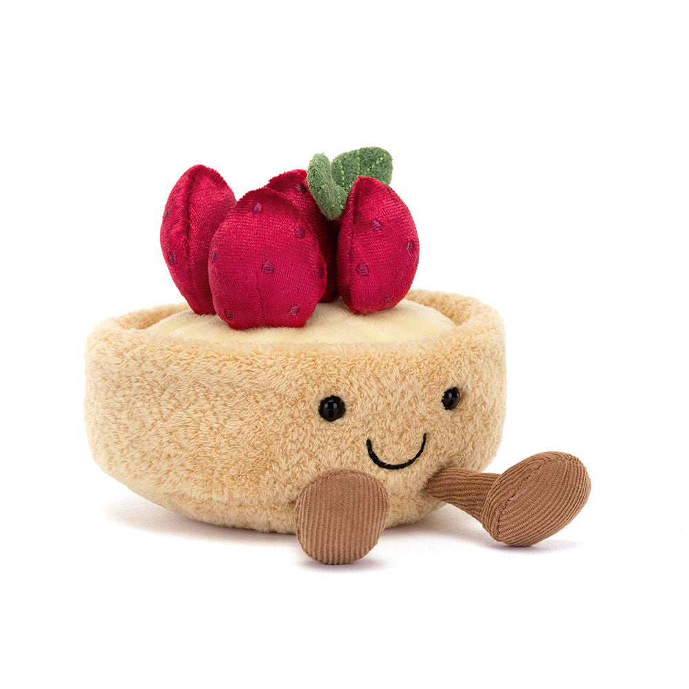 Peluche Jellycat | Fleurette la tarte aux fraises amusante