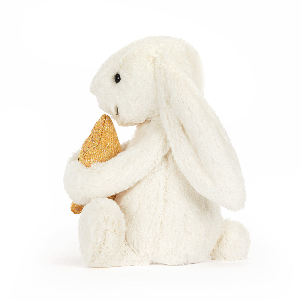 Peluche Jellycat | Lapin crème avec étoile