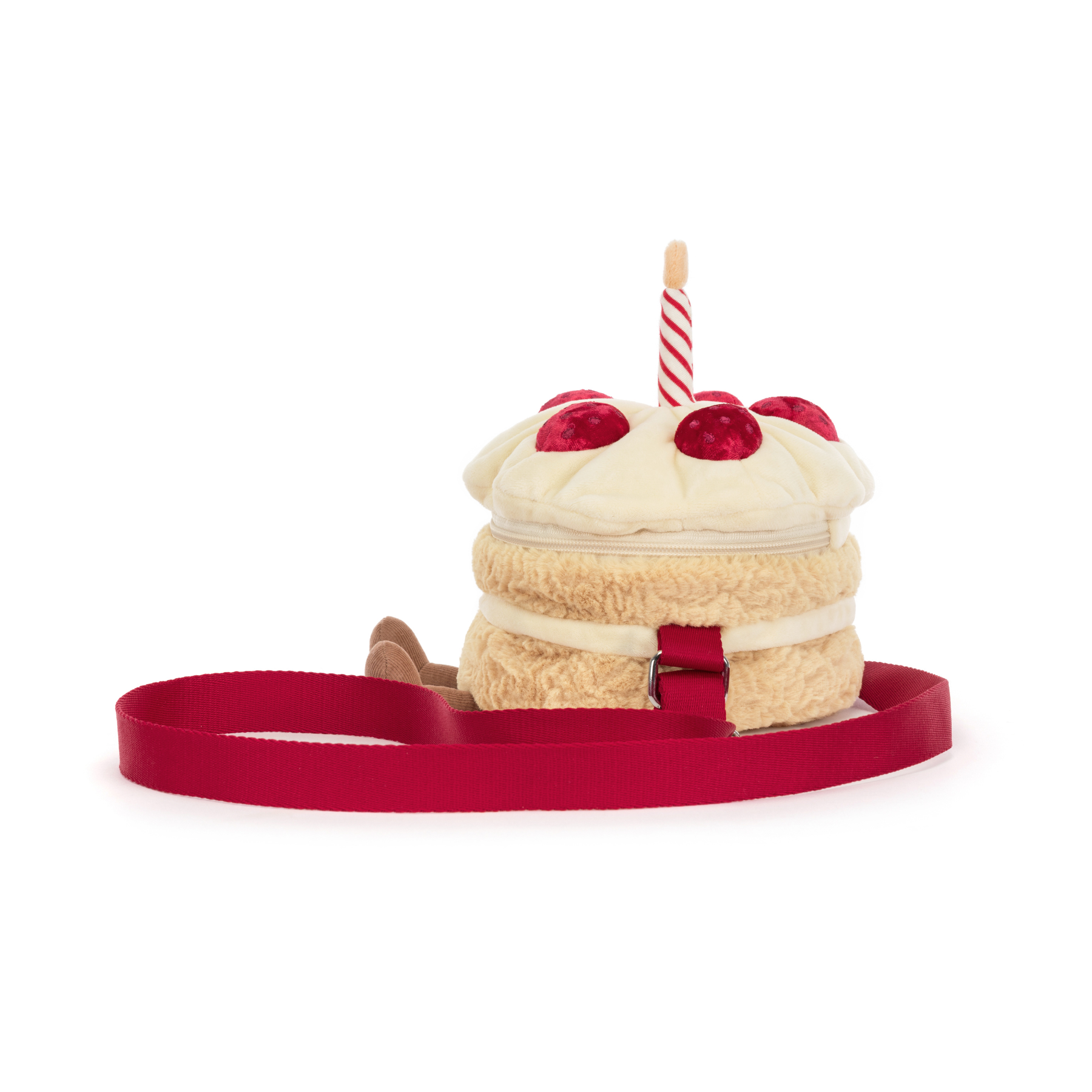 Peluche Jellycat | Sac à bandoulière Gâteau d'anniversaire amusant