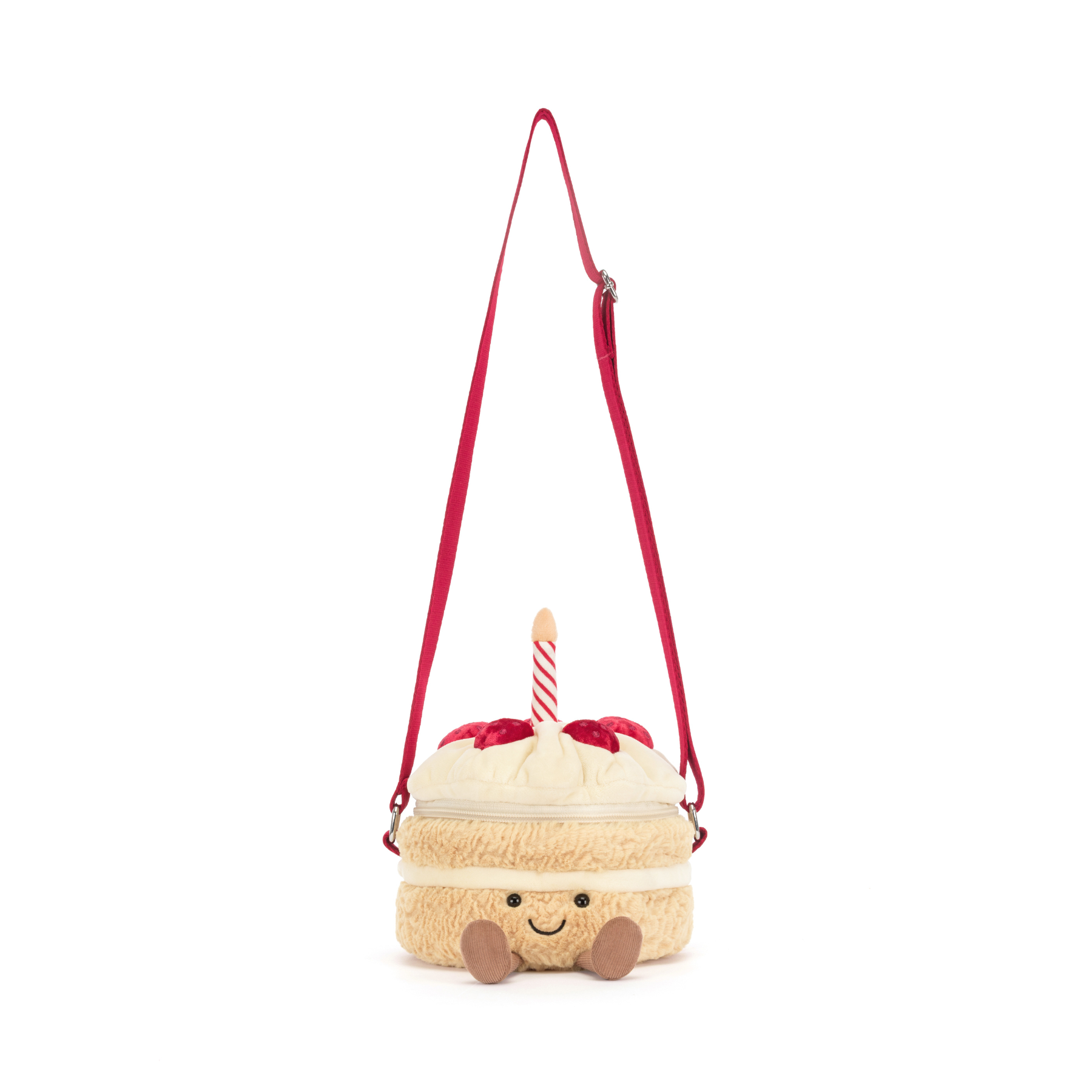 Peluche Jellycat | Sac à bandoulière Gâteau d'anniversaire amusant