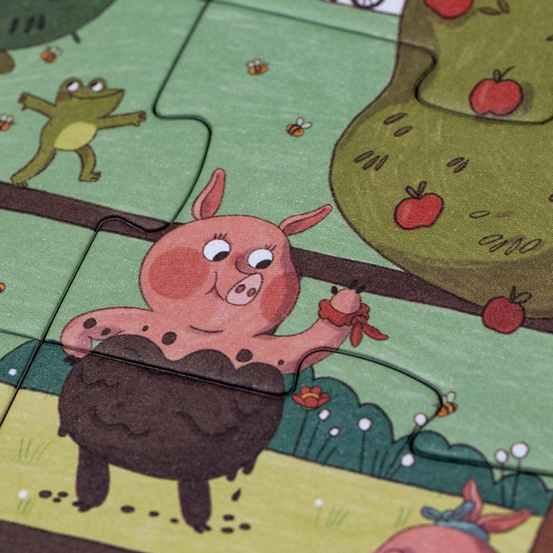 Puzzle ferme Farmtastic detail – Farmtastic farm puzzle detail – Olie & co