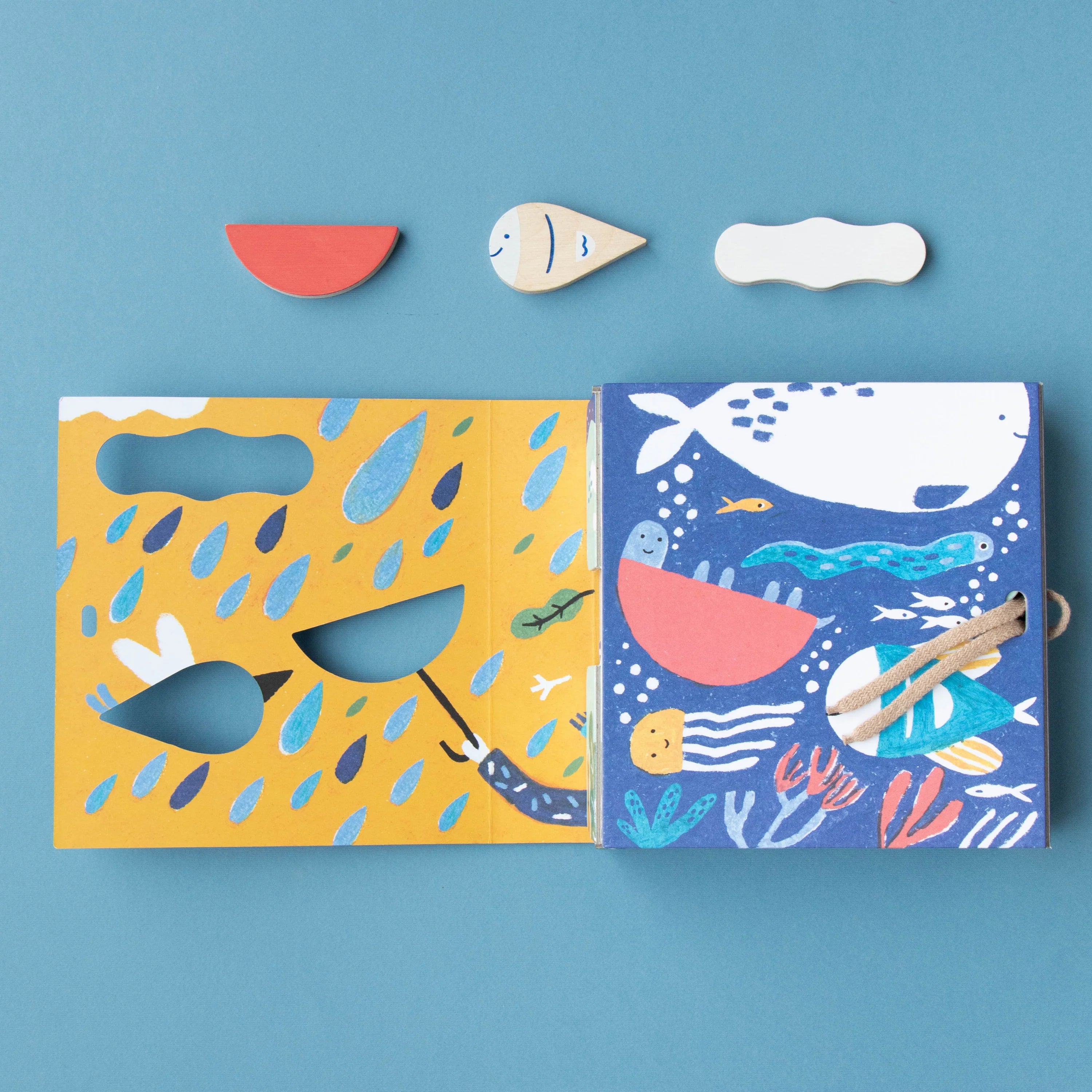 Ensemble de 4 puzzle 3 pièces avec inserts en bois | Imagine