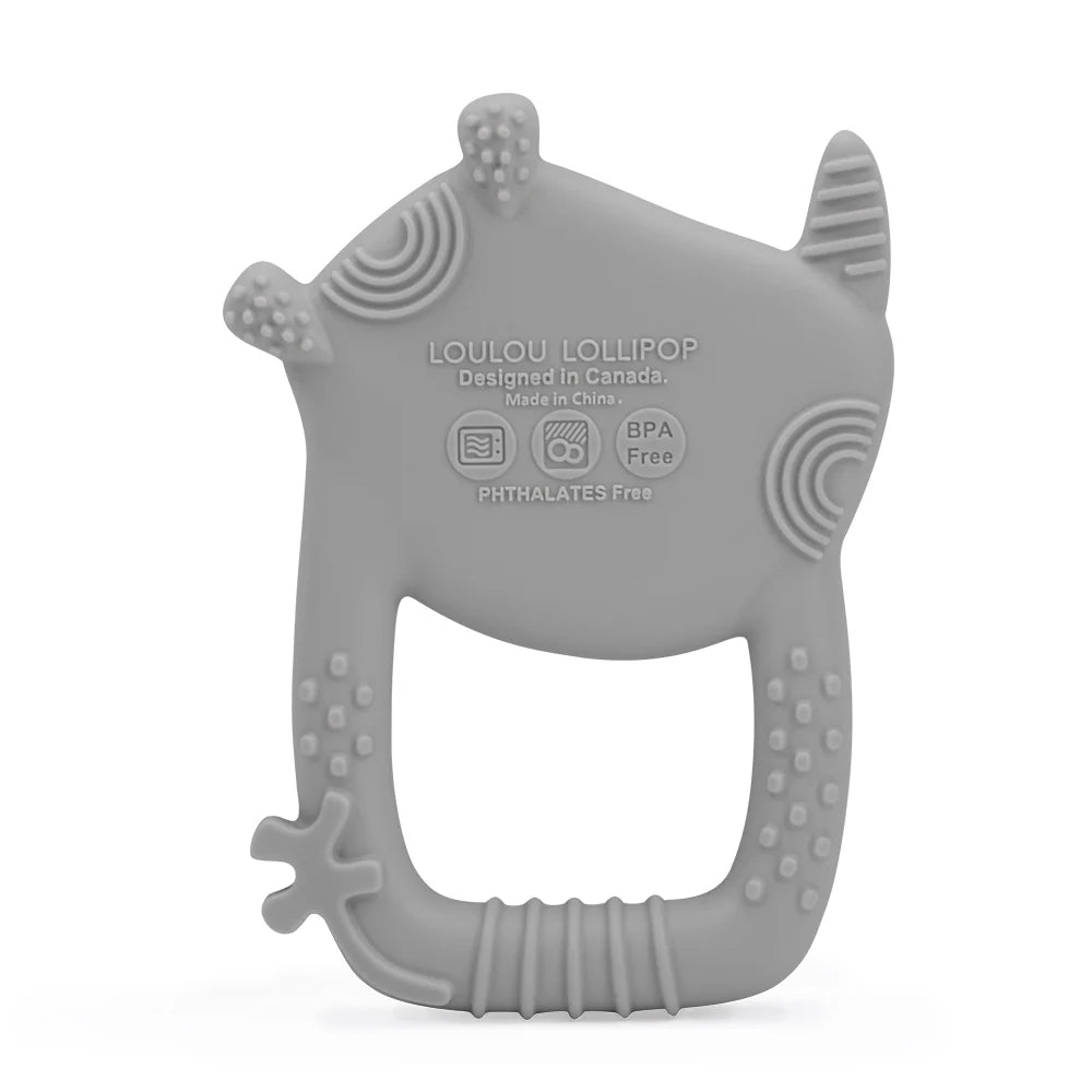 Teether | Rhino | Grey