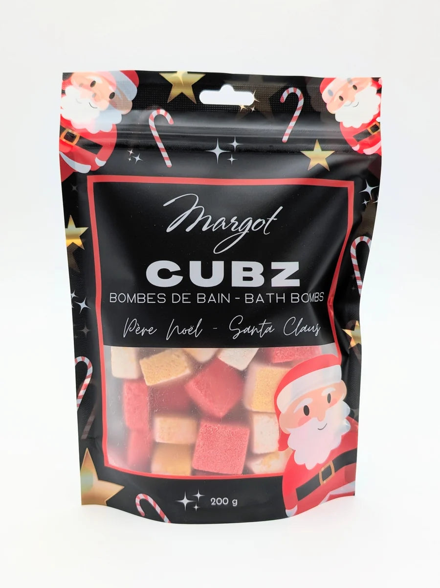 Fizzy bath cubes | Santa Cubz