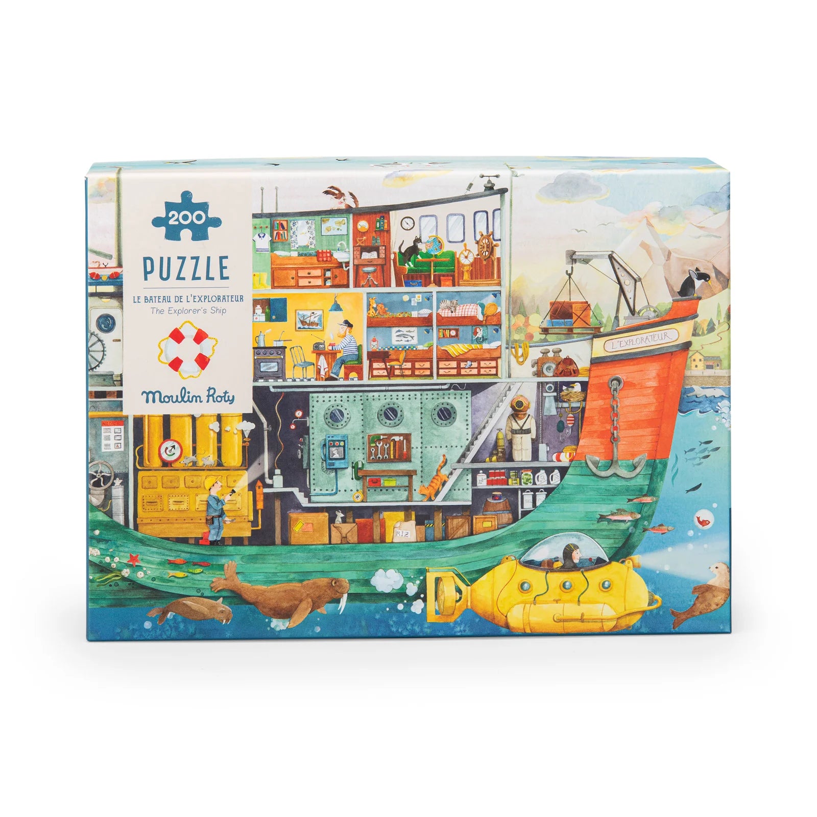 Explorer Boat Puzzle 200 Pieces for Kids