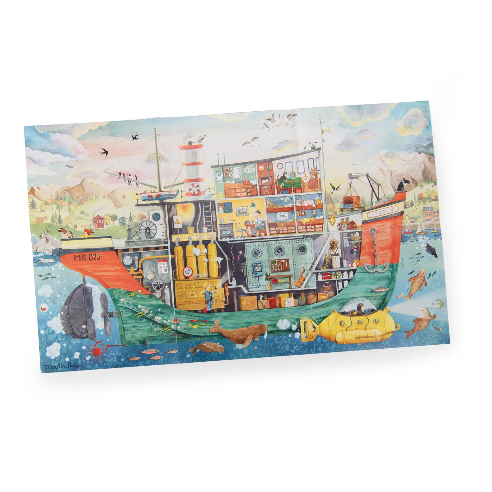 Explorer Boat Puzzle 200 Pieces for Kids