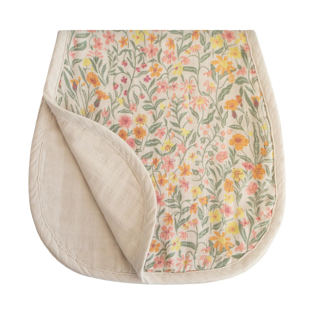 Bavoirs d'épaule | Fleurs pastel & brouillard