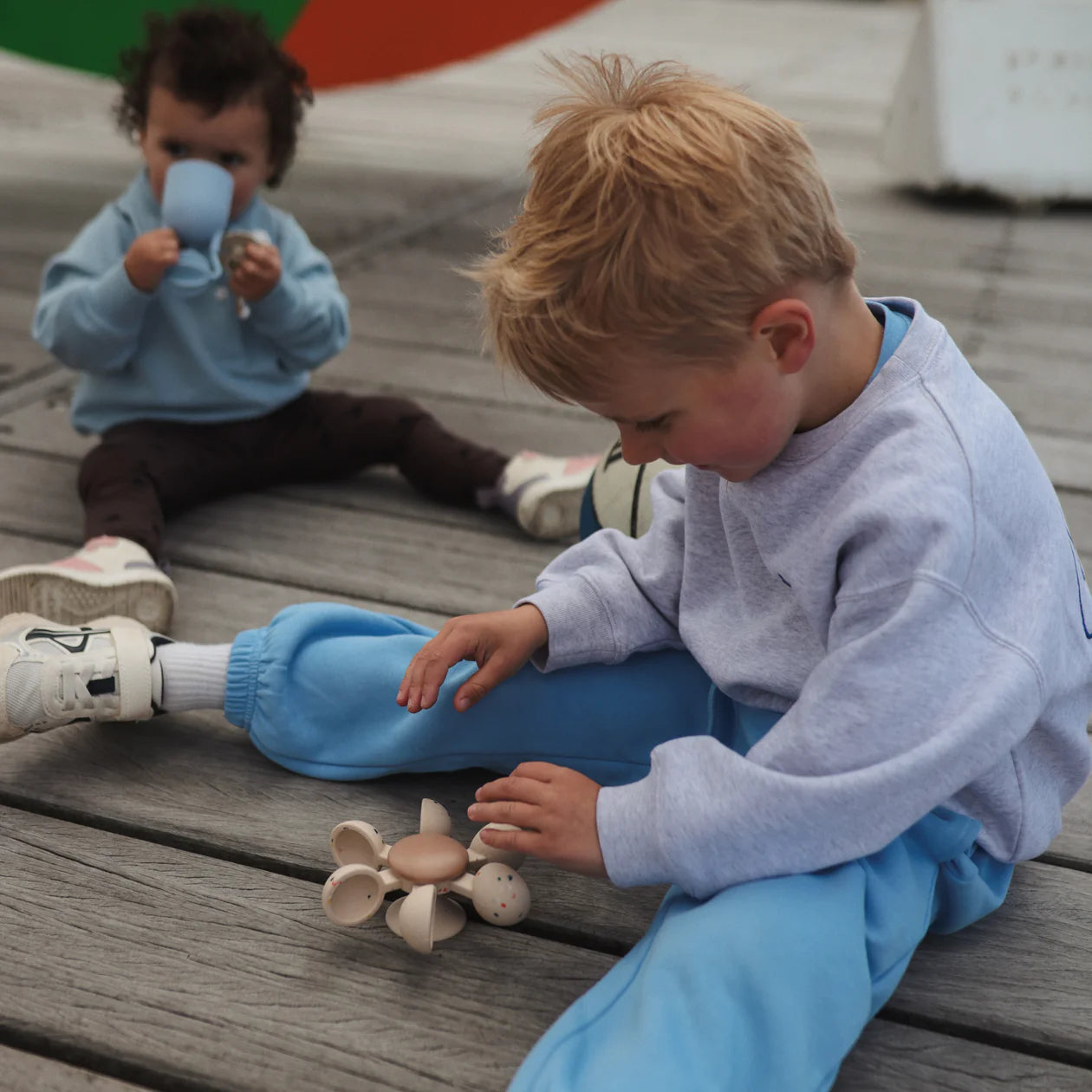 Jouet de bain en silicone | Roue à eau silicone & ventouse