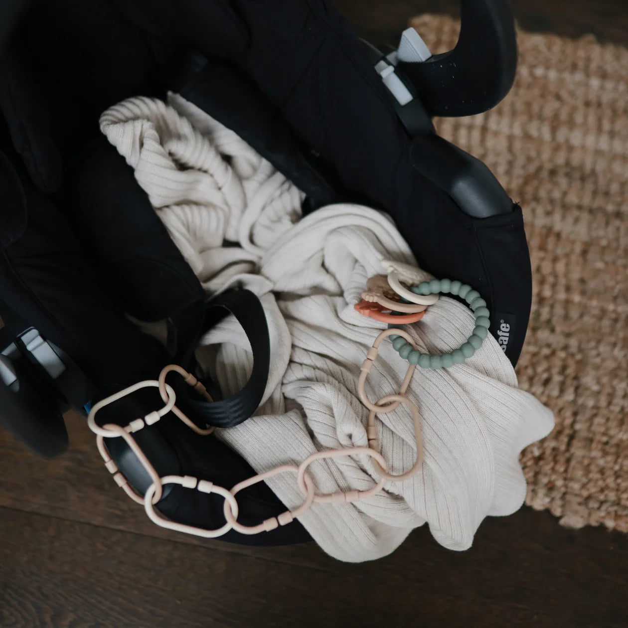Maillons de chaîne | Sable doux, blush & bleu cambridge