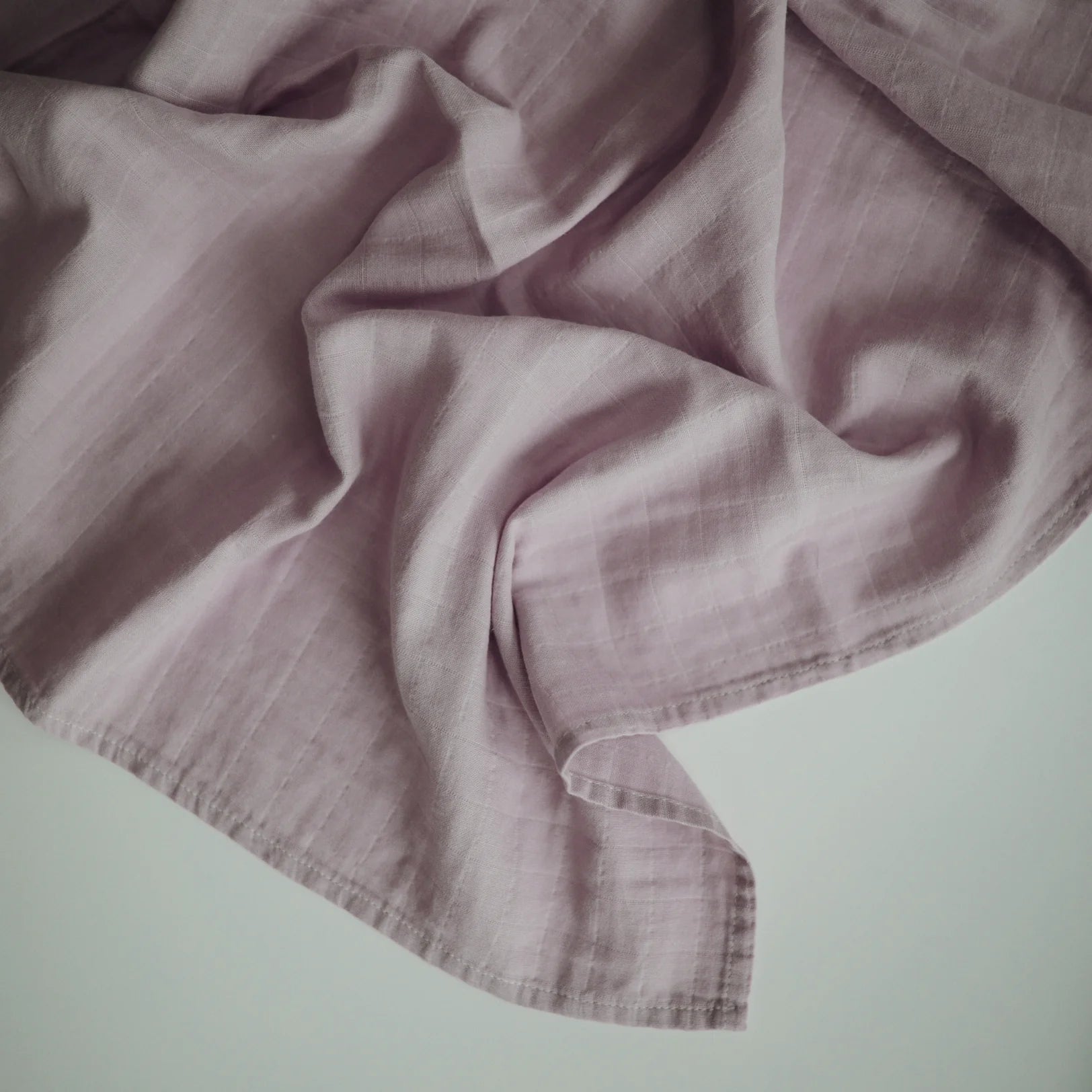 Mousseline en coton organique | Mauve doux