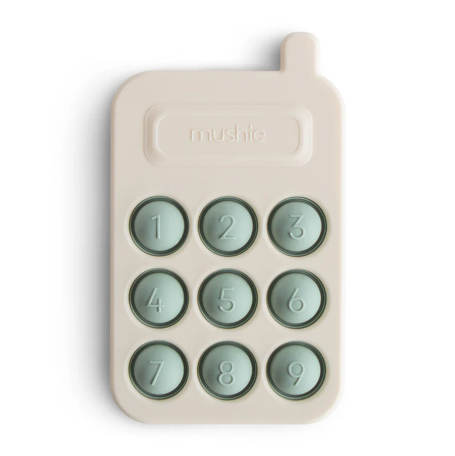 Jouet à presser | Téléphone | Sauge & crème