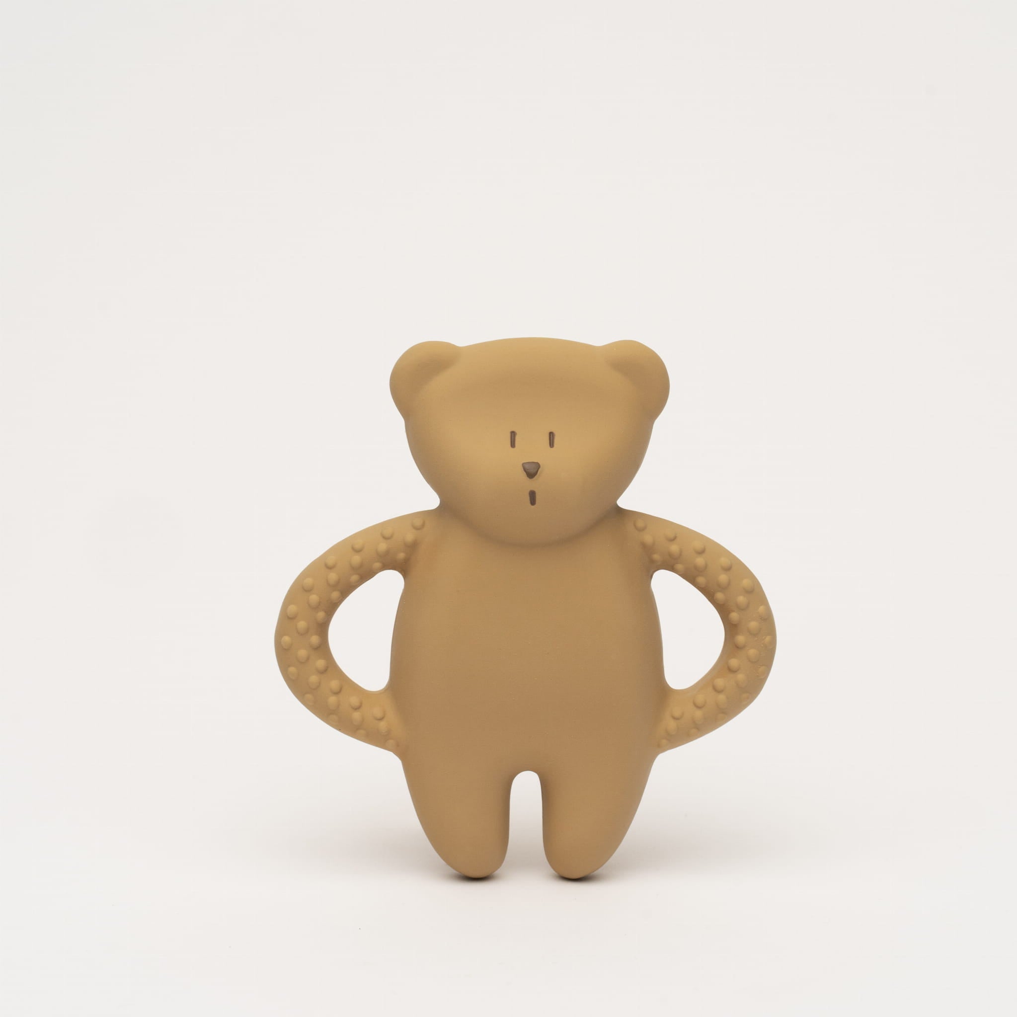 Natural Rubber Teether | Teddy Cappuccino