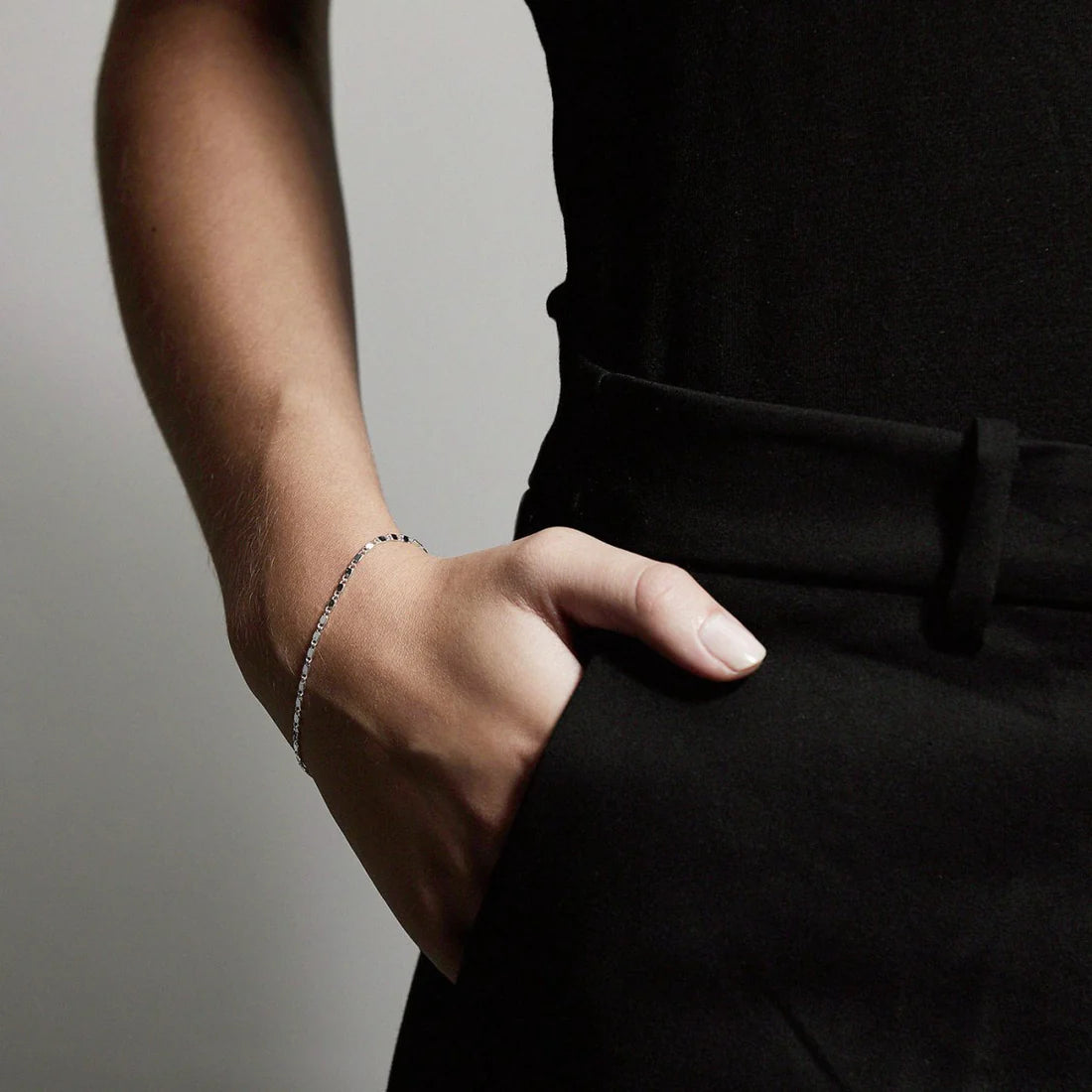 Bracelet à chaîne à maillons plat | Parisa