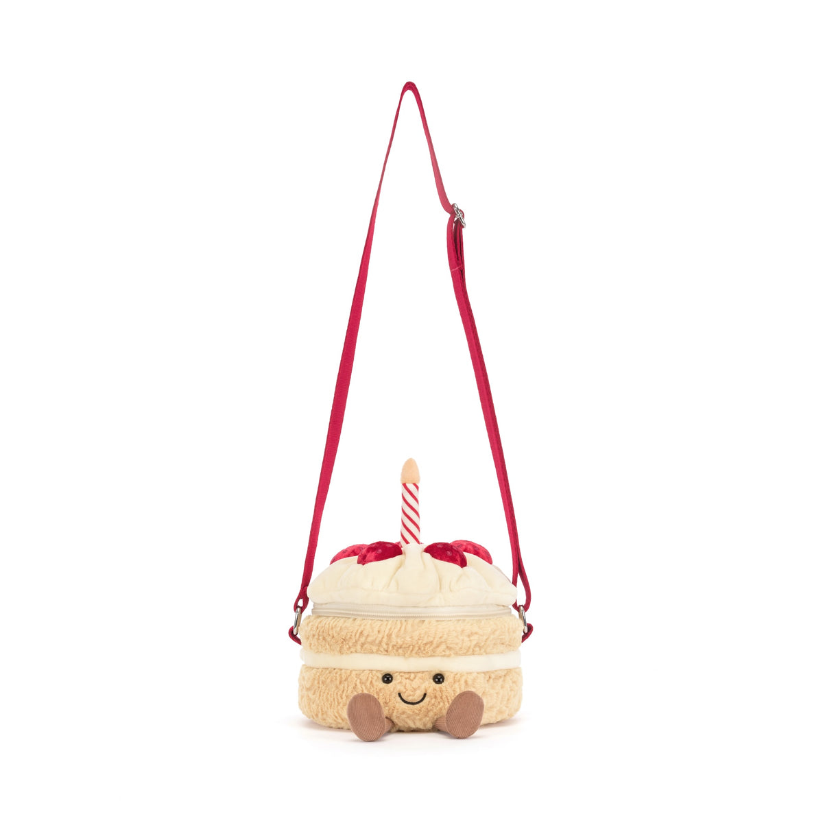 Peluche Jellycat | Sac à bandoulière Gâteau d'anniversaire amusant