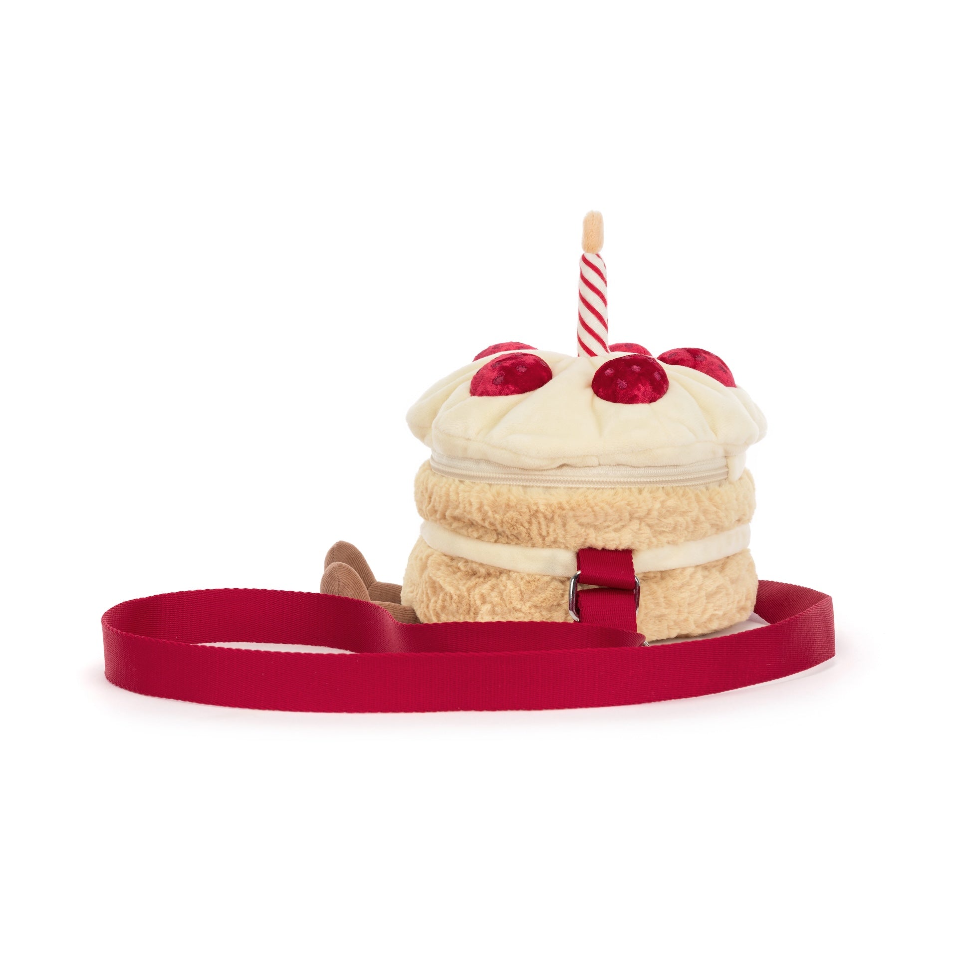 Peluche Jellycat | Sac à bandoulière Gâteau d'anniversaire amusant