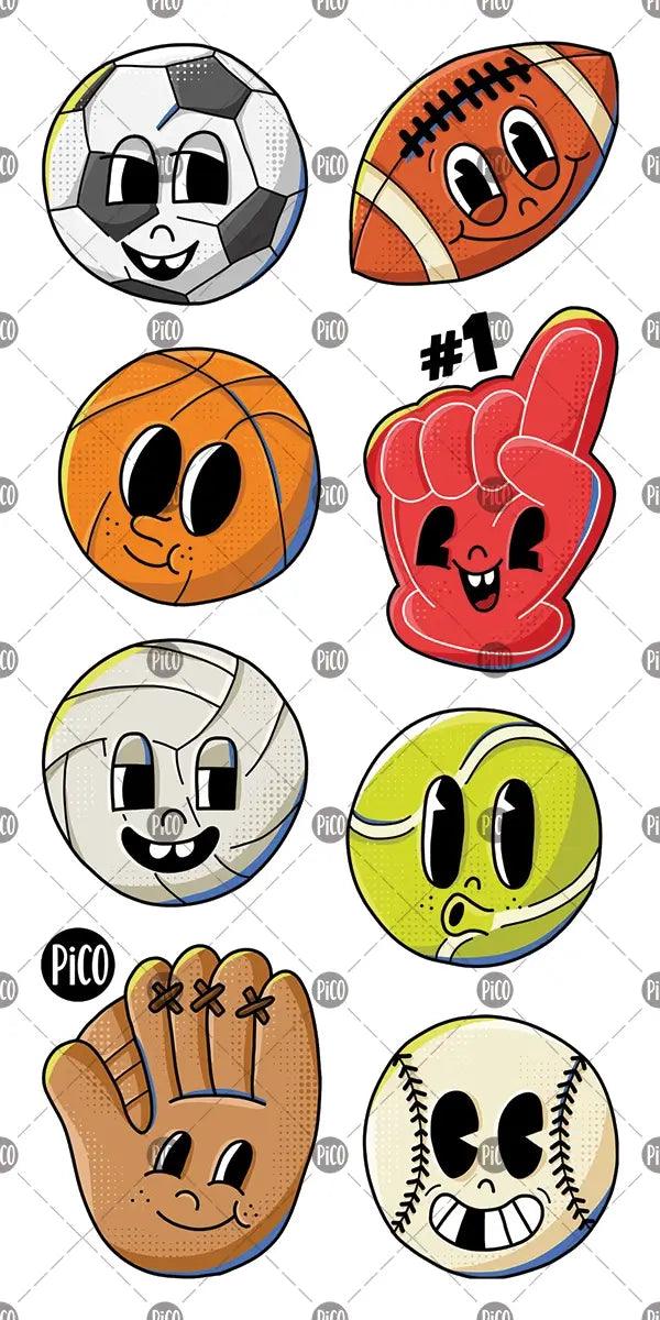 Tatouages temporaires | Ballons sportifs