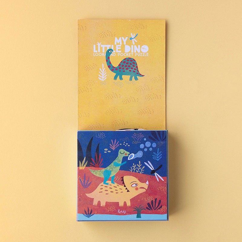 Puzzle de poche cherche & trouve | Mon petit dino | 24 pcs
