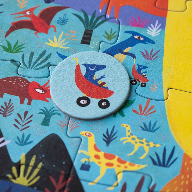 Puzzle de poche cherche & trouve | Mon petit dino | 24 pcs