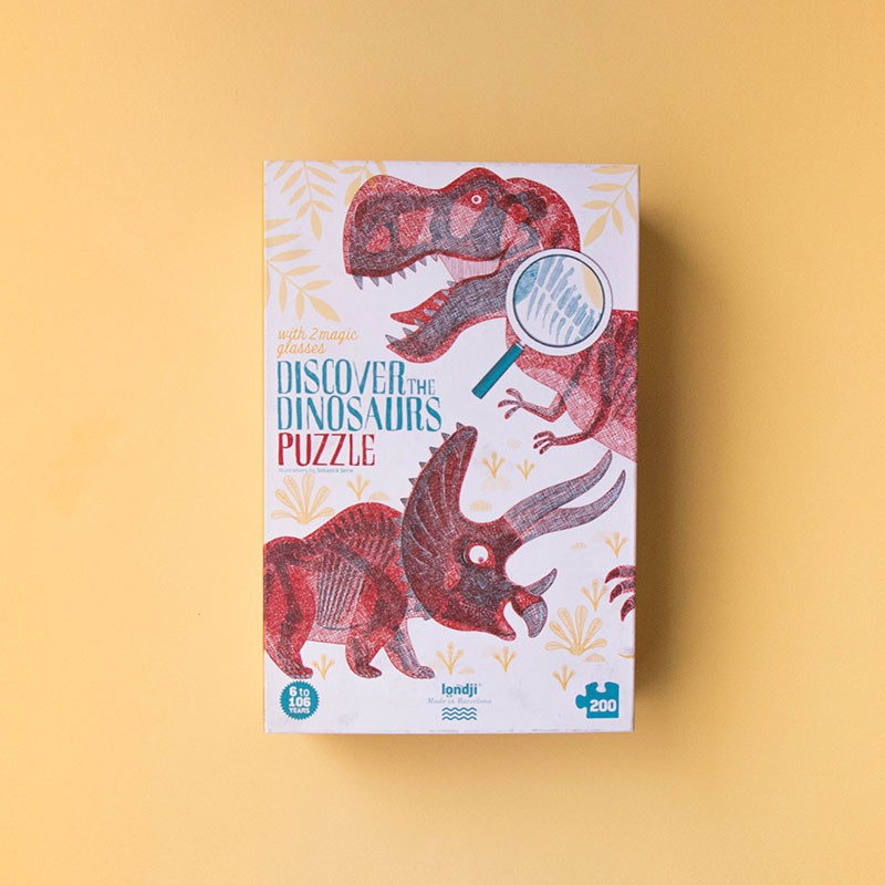 Puzzle | Découvres les dinosaures | 200 pcs