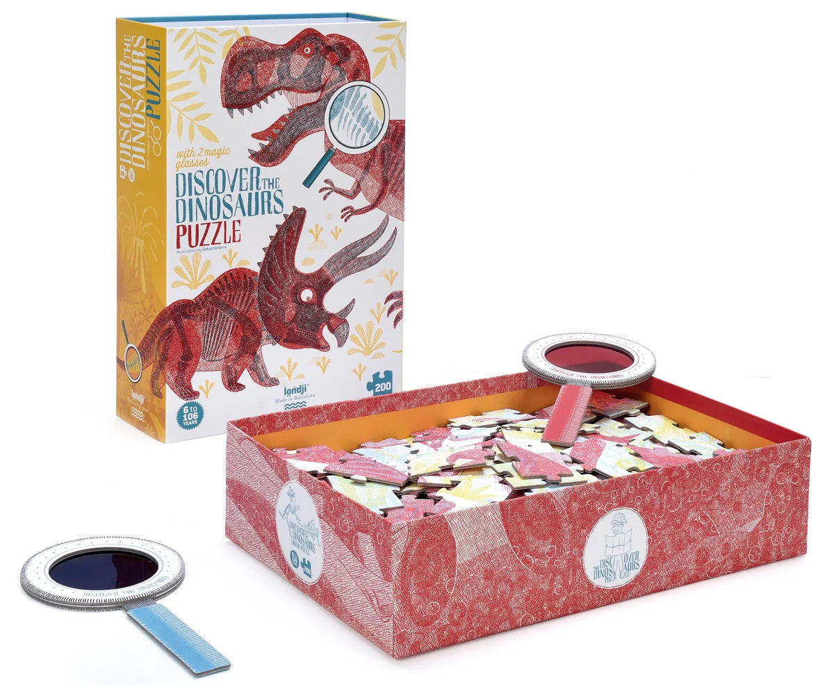 Puzzle | Découvres les dinosaures | 200 pcs