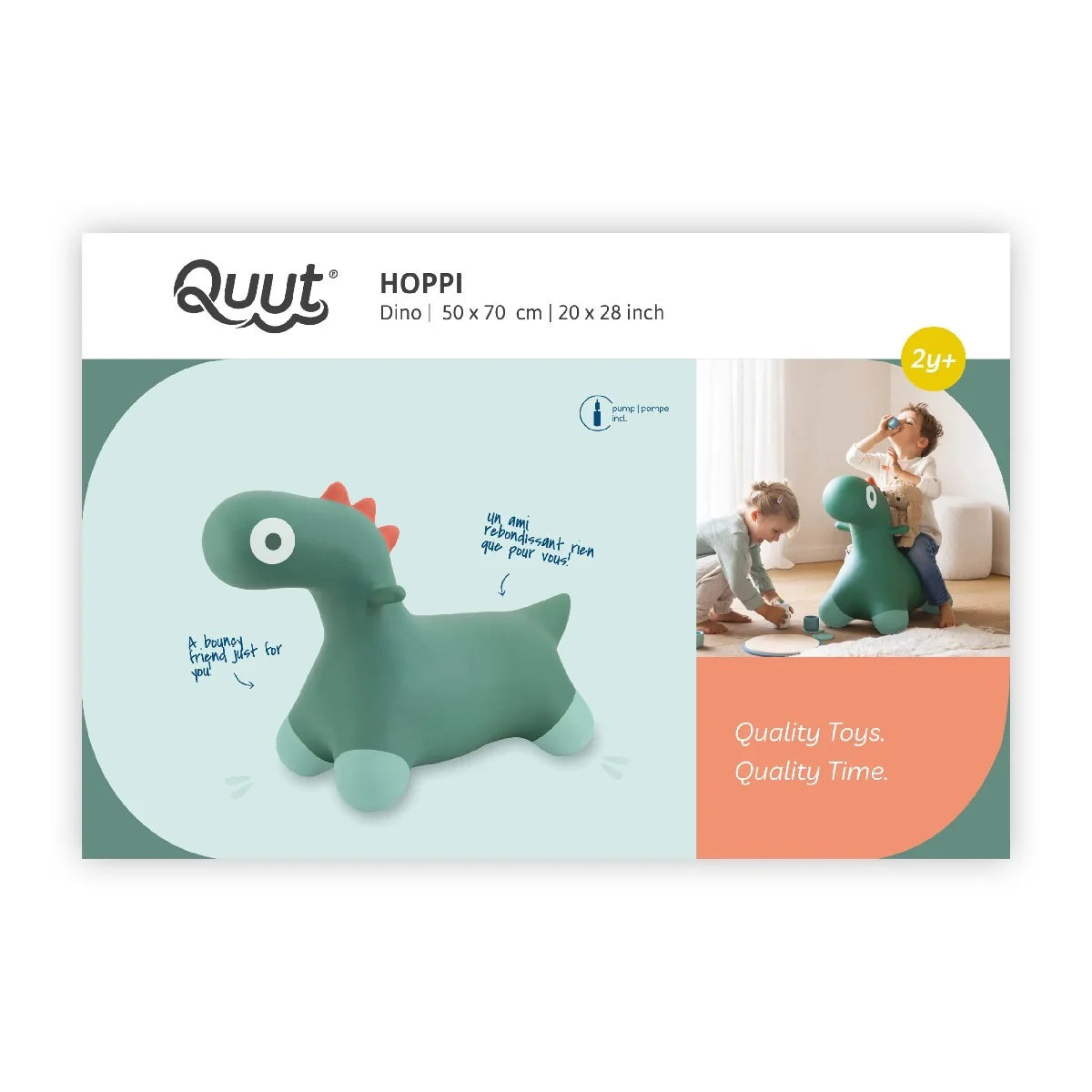Ballon Sauteur Hoppi | Dino vert