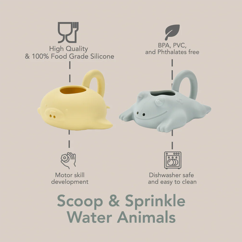Noüka Bath Toy | Scoop & Sprinkle Water Animals | Splash