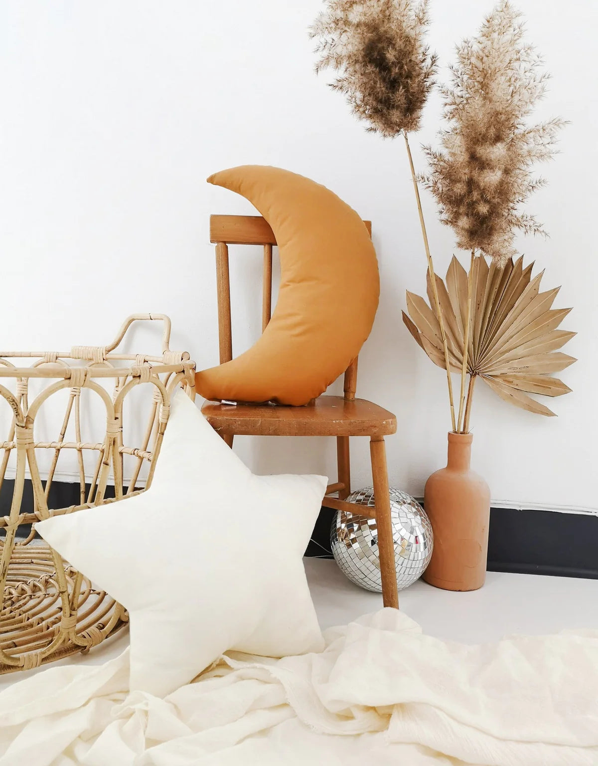 Coussin lune | Ocre