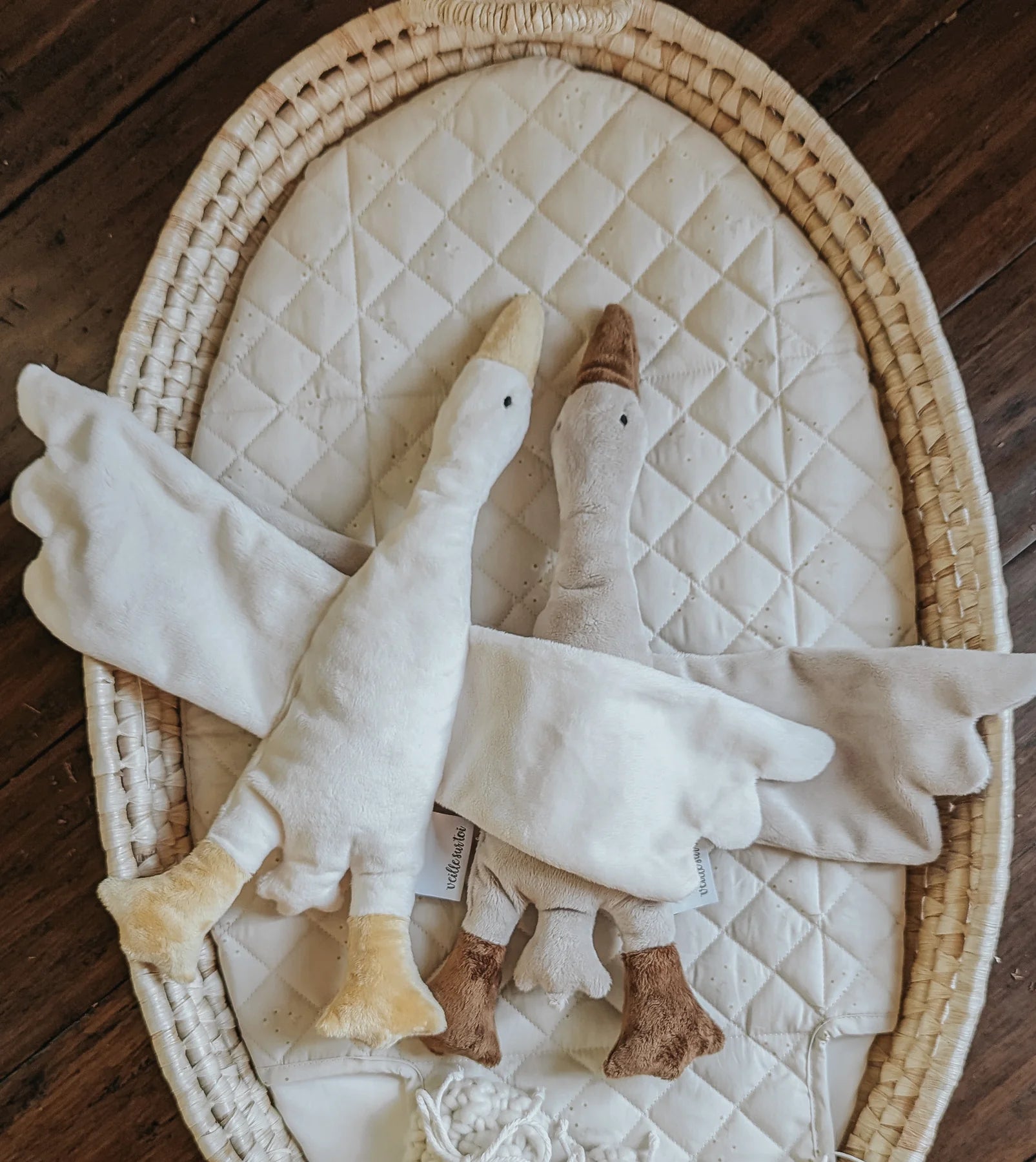 Peluche doudou | Oie crème | Odile
