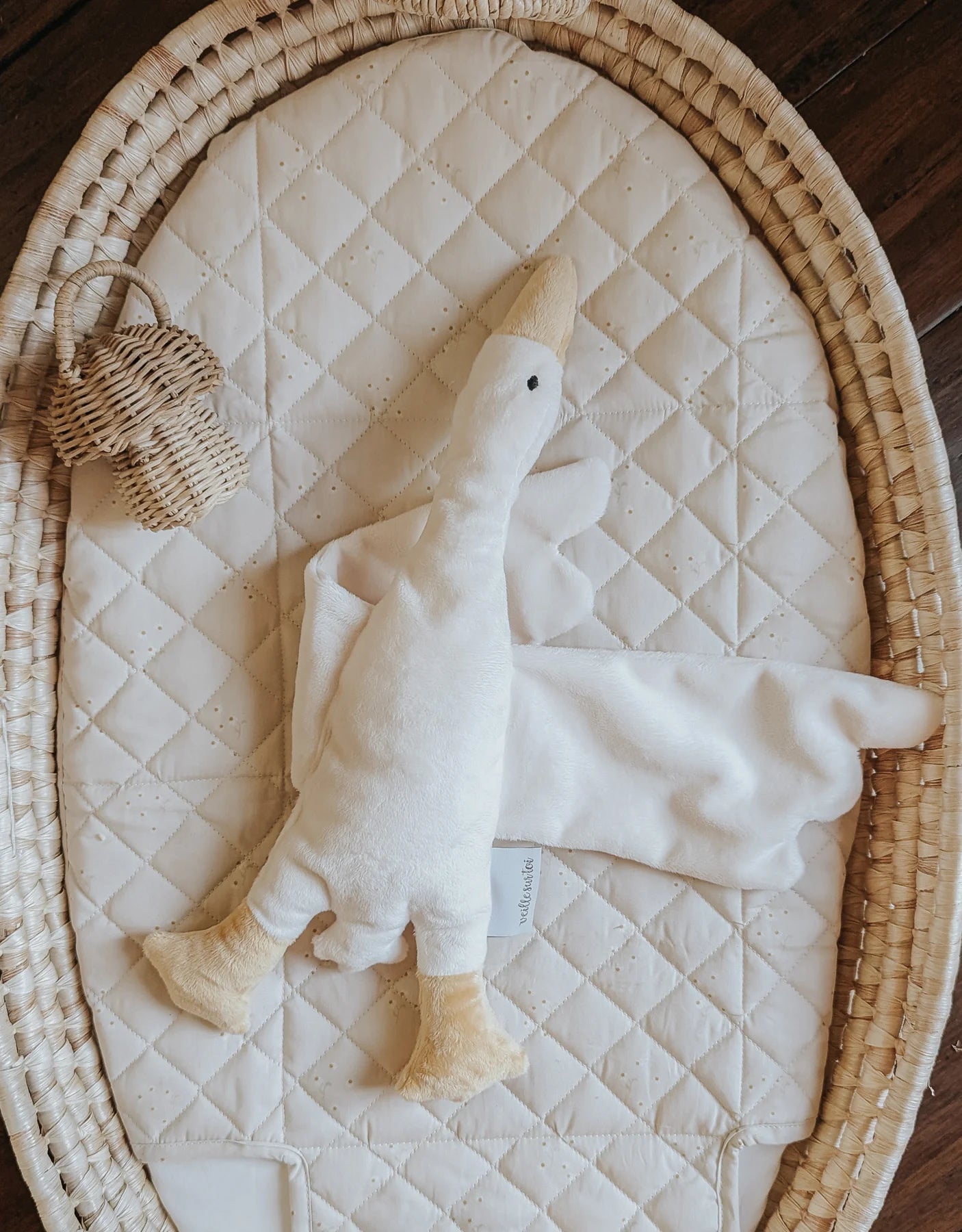 Peluche doudou | Oie crème | Odile