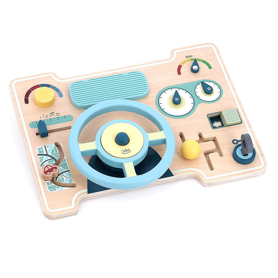 Tableau d’activité Vilac Ma première voiture sur table – Vilac My First Car activity board on table – Olie & co