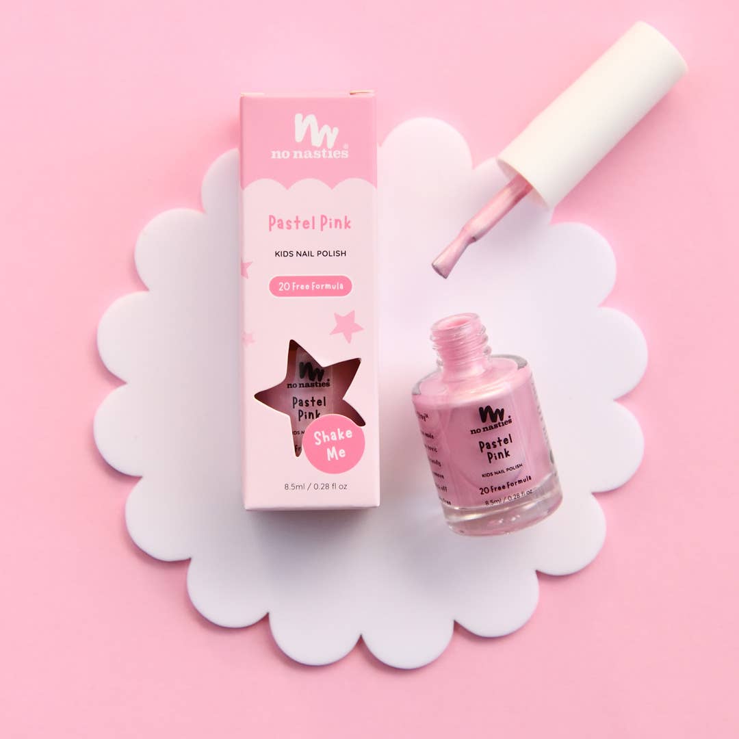 Vernis à ongles pelable à base d'eau rose pastel pour enfants