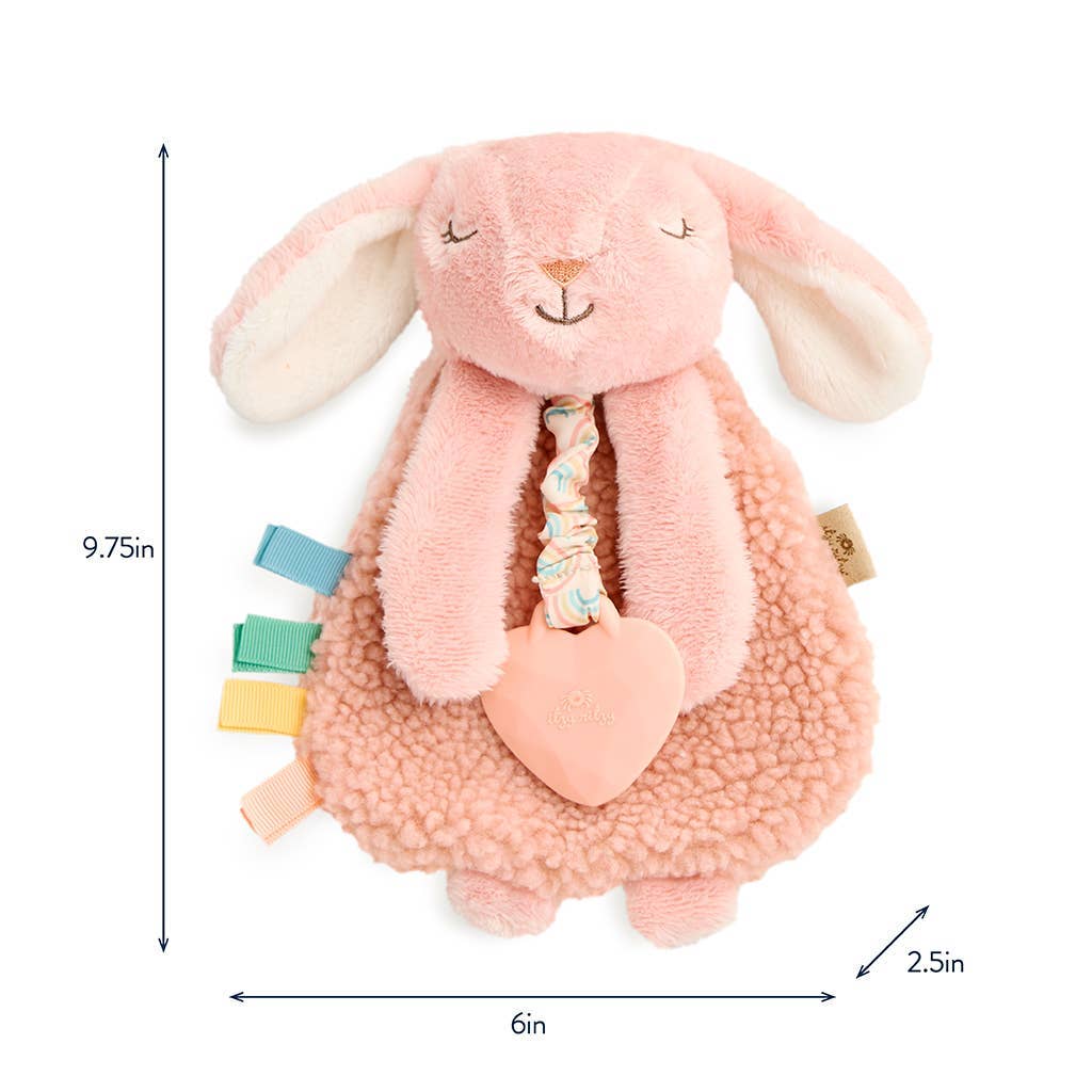 Peluche avec jouet de dentition | Itzy Friends Lovey™ Théo l'Ours