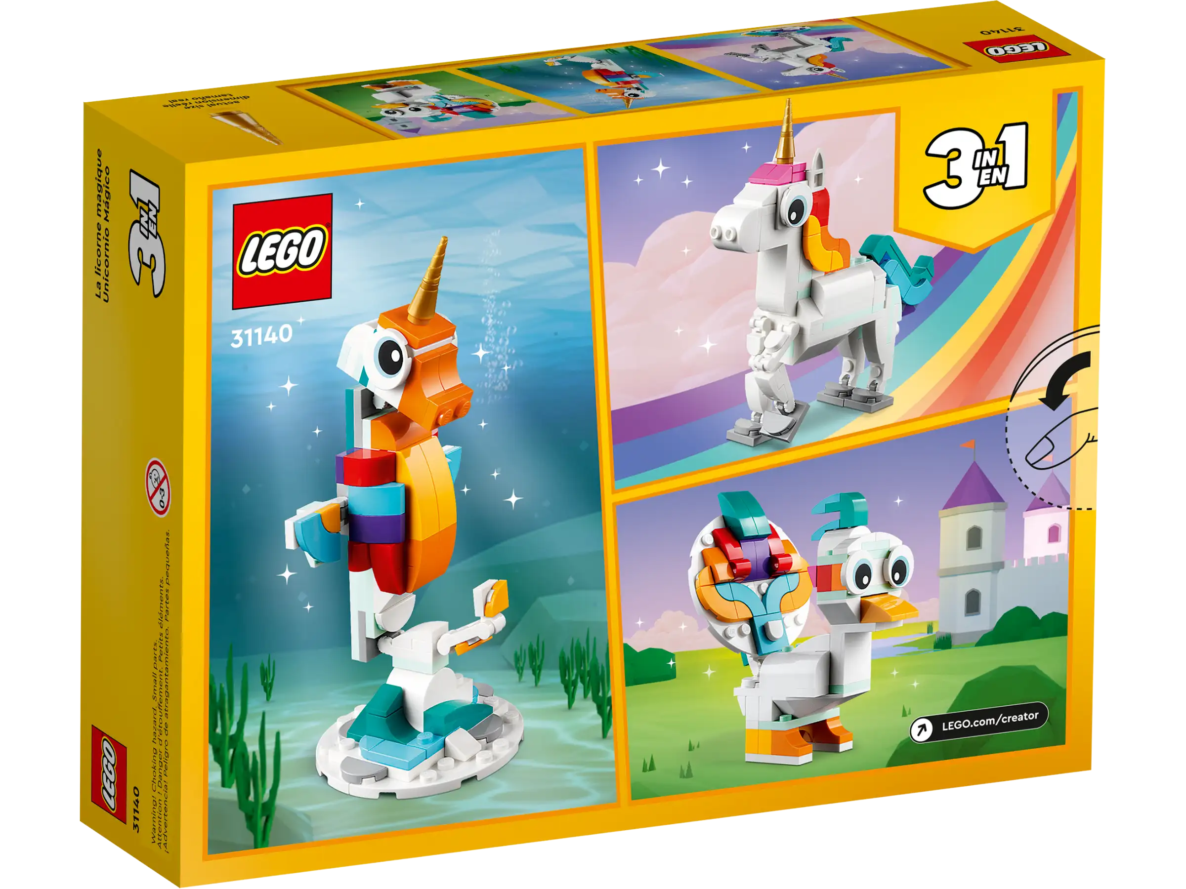 LEGO® Creator 3 en 1 | Licorne magique