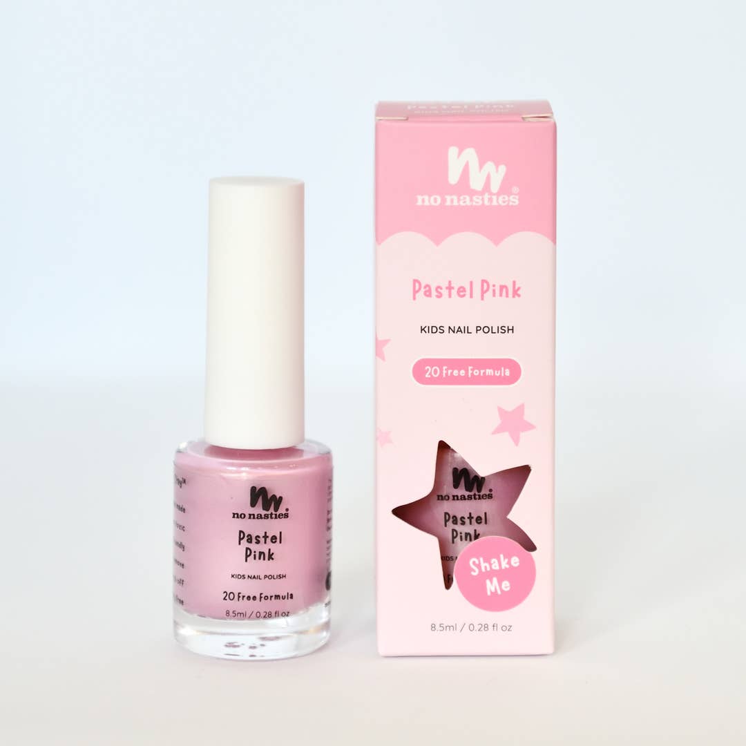 Vernis à ongles pelable à base d'eau rose pastel pour enfants