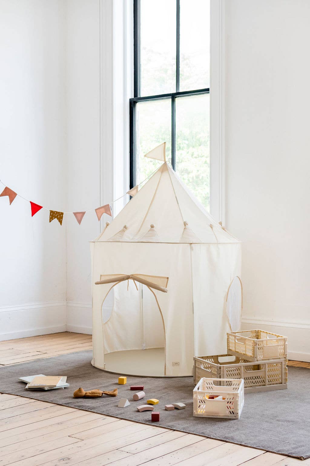 Recycled fabric Play tent | Green