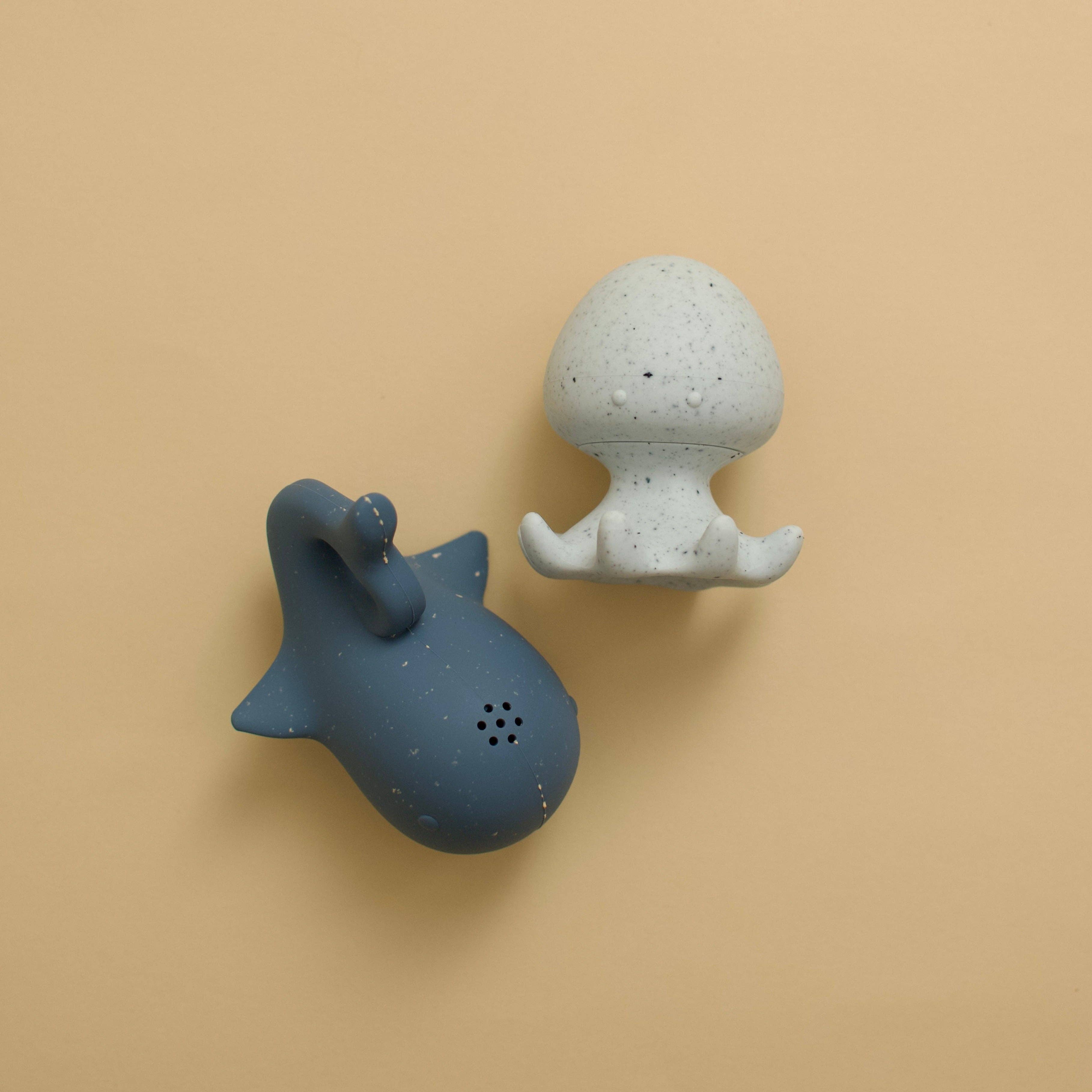 Duo de jouets de bain | Baleine & pieuvre |  Indigo & Ice