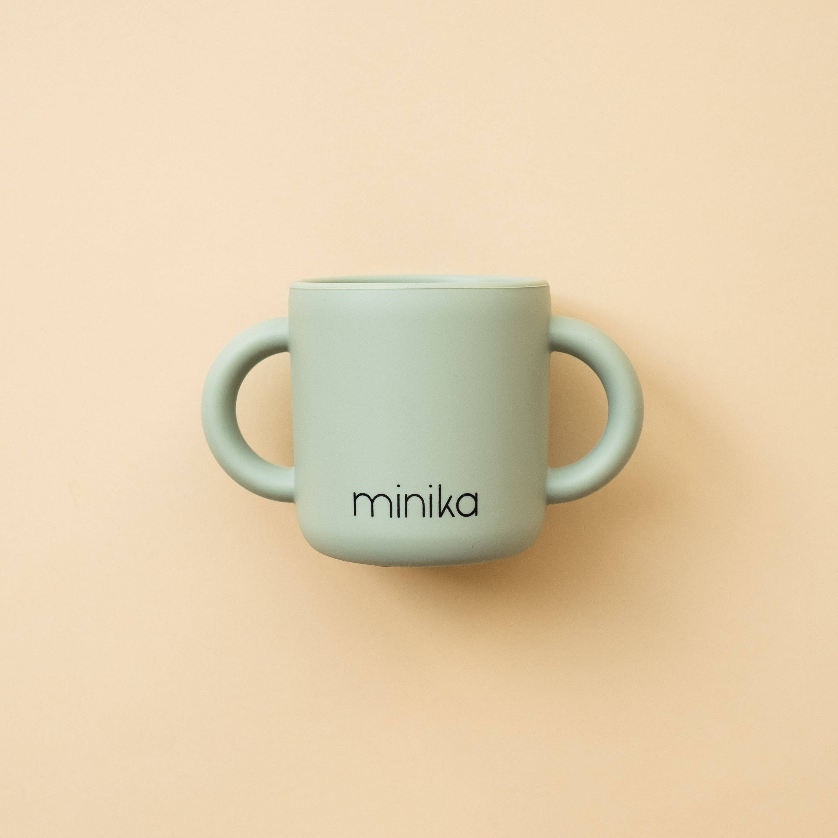 Tasse d'apprentissage avec poignées | Sauge