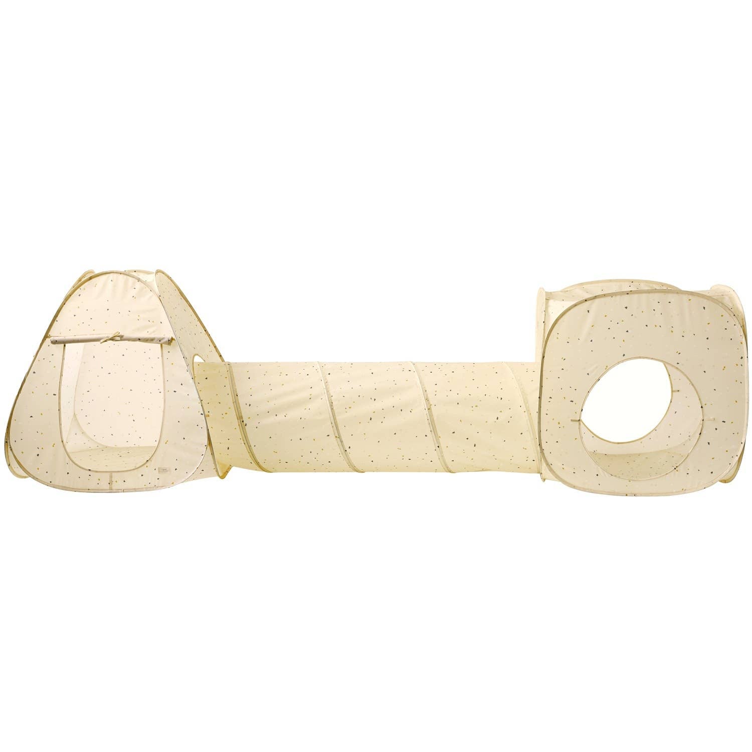 Recycled fabric 3-in-1 play tent & tunnel set | Terrazzo Beige