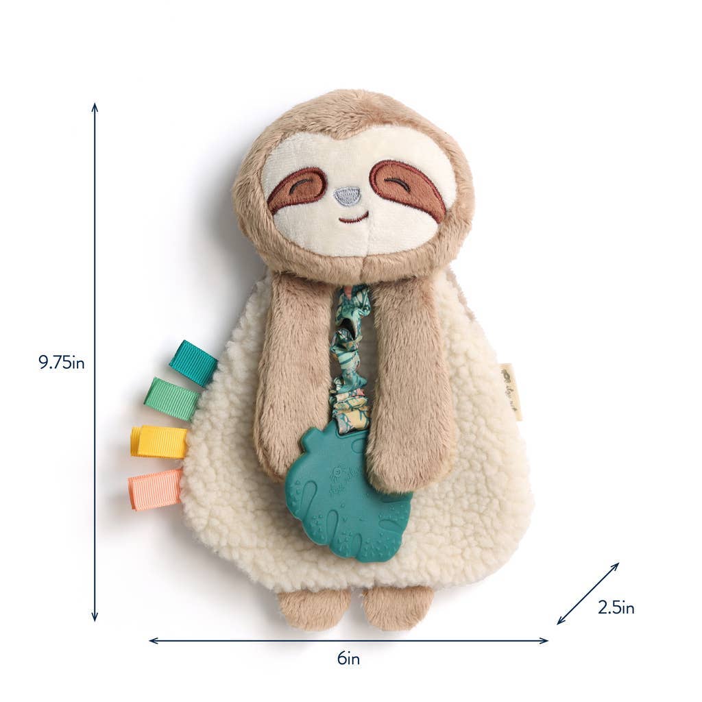 Peluche avec jouet de dentition | Itzy Friends Lovey™ Théo l'Ours