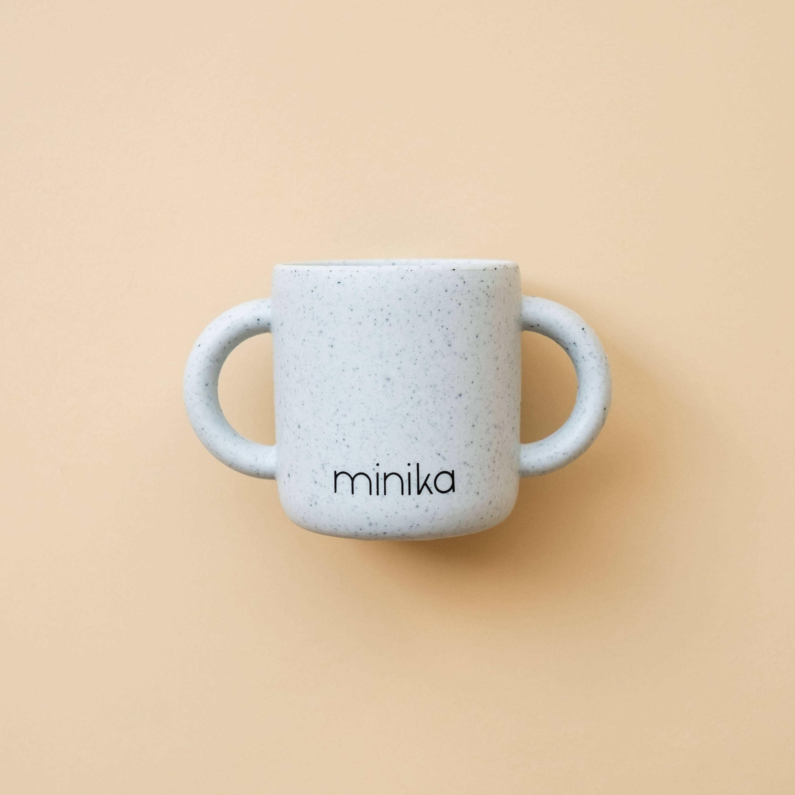 Tasse d'apprentissage avec poignées | Bleu acier