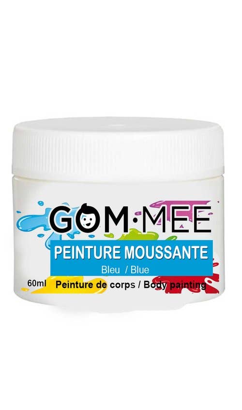 Peinture moussante nettoyante pour le corps | Bleu