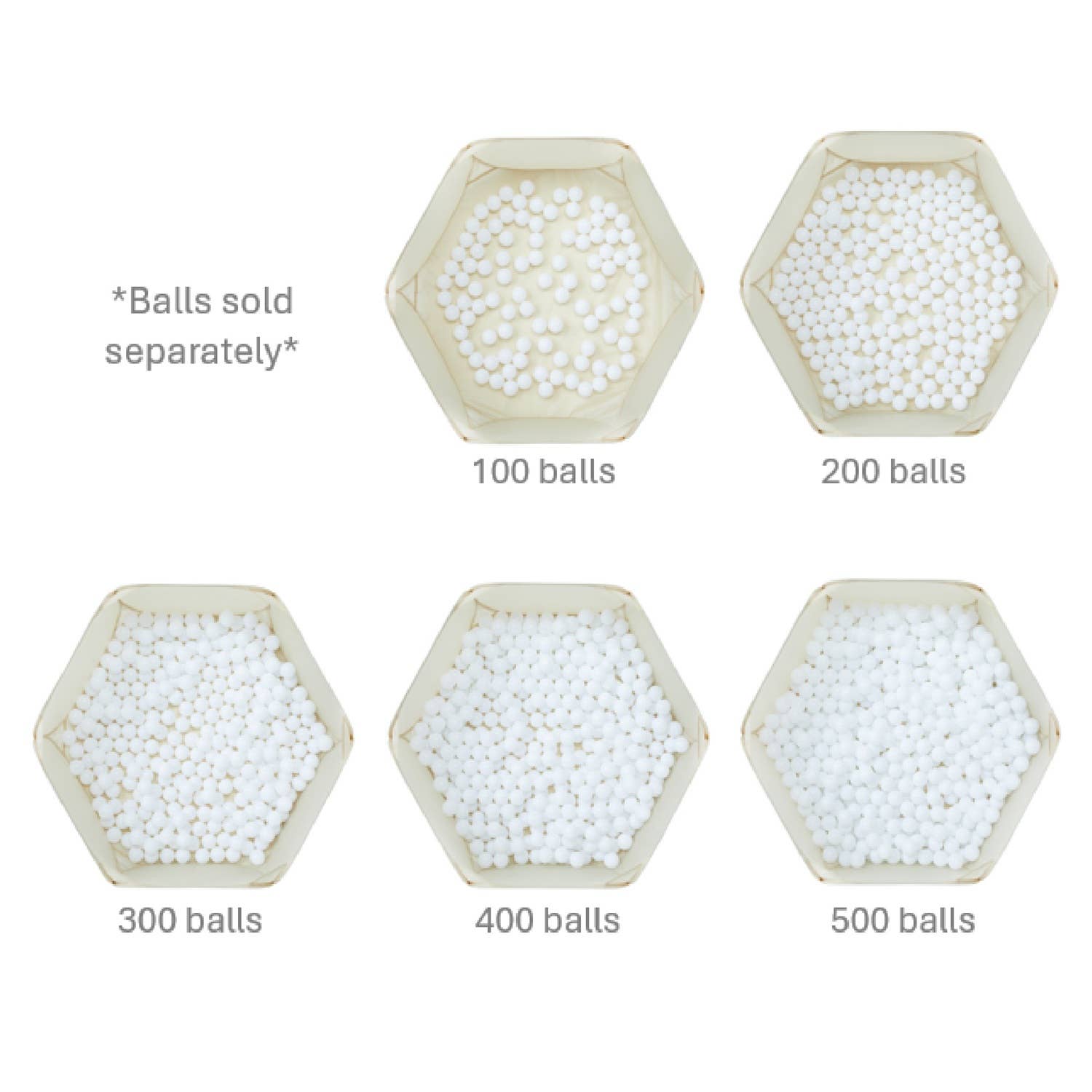 Piscine à balles enfant tissu recyclé | Terrazzo Beige