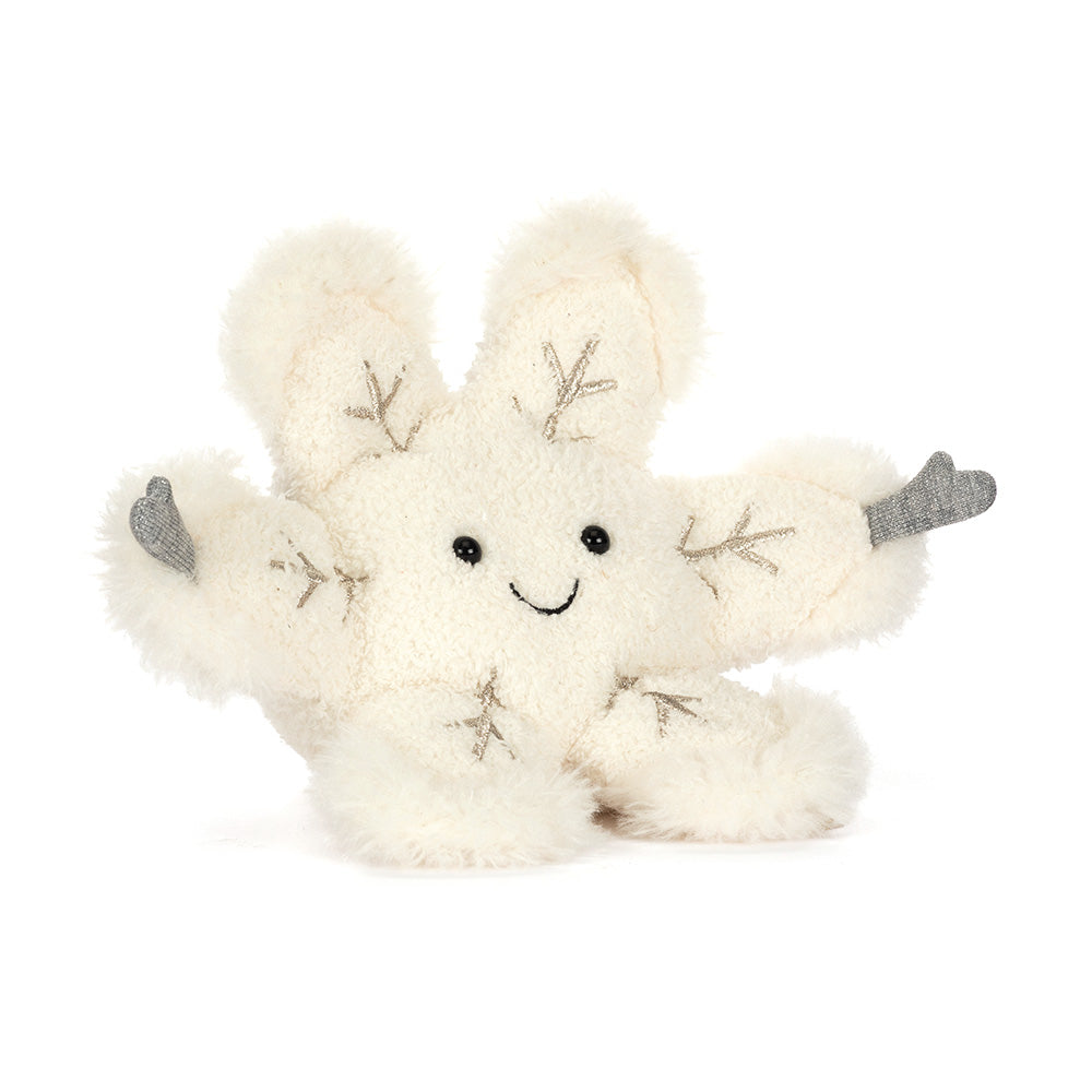 Peluche Jellycat |  Flocon de neige amusant