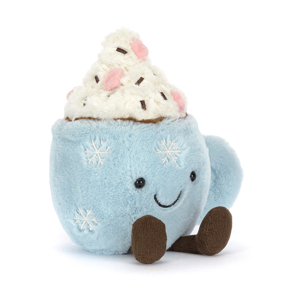 Peluche Jellycat | Chocolat chaud amusant avec guimauves