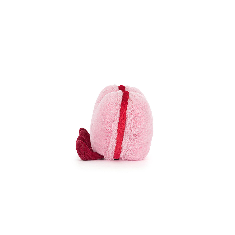 Peluche Jellycat | Colette le macaron en coeur amusant rose