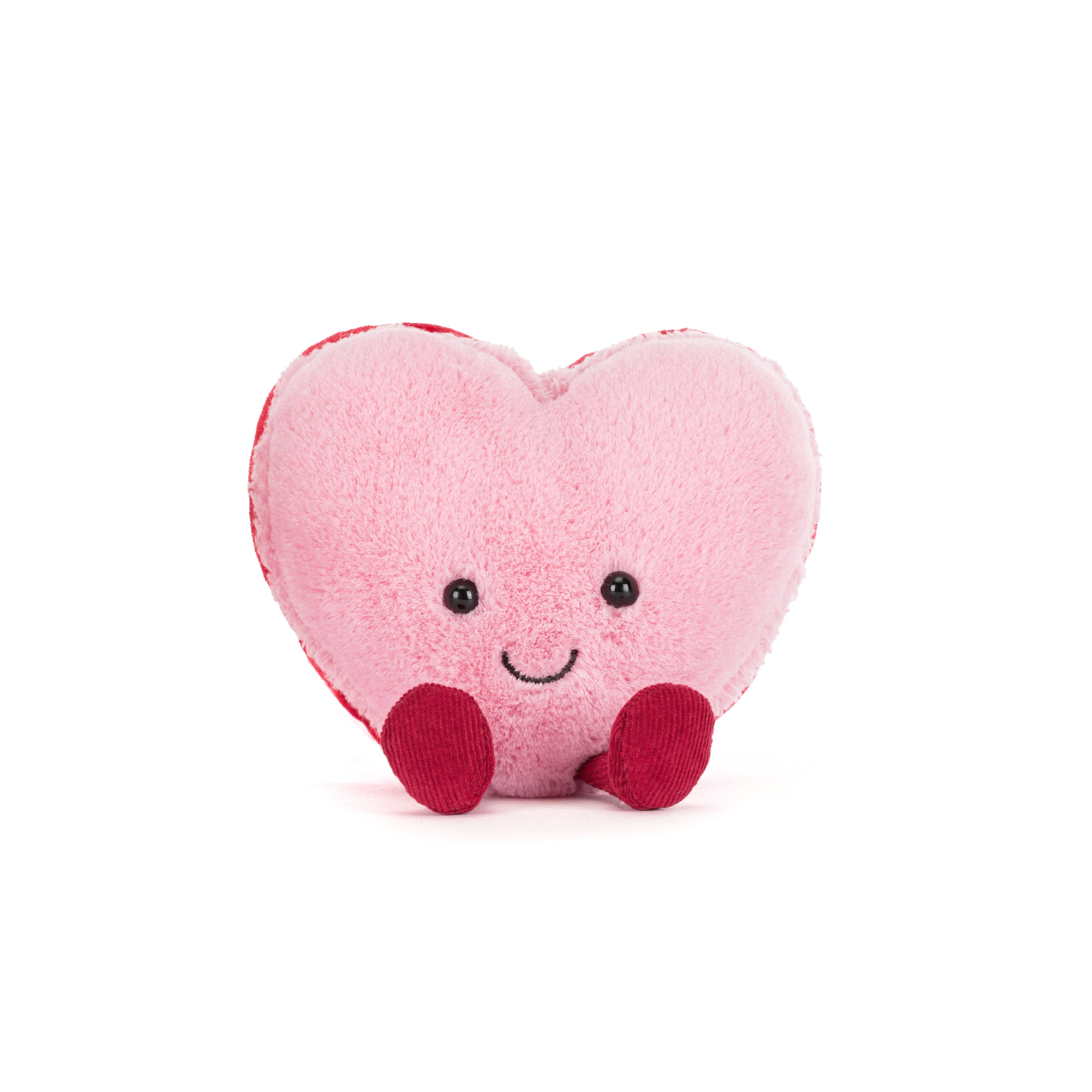Peluche Jellycat | Colette le macaron en coeur amusant rose