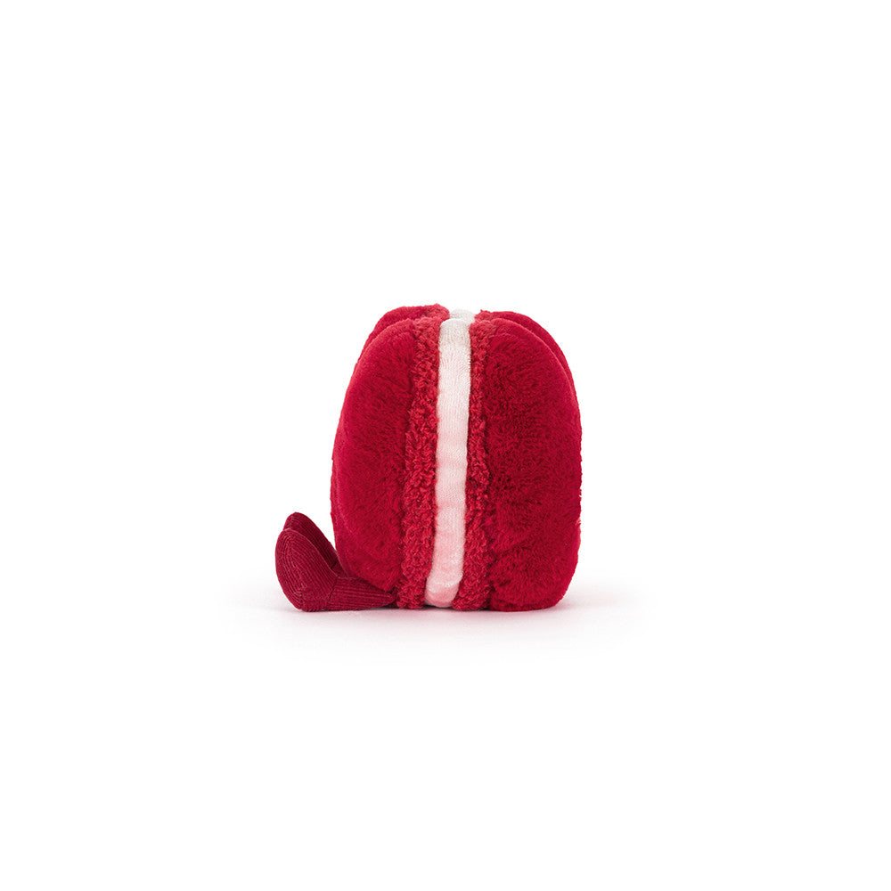 Peluche Jellycat | Arlette le macaron en coeur amusant rouge