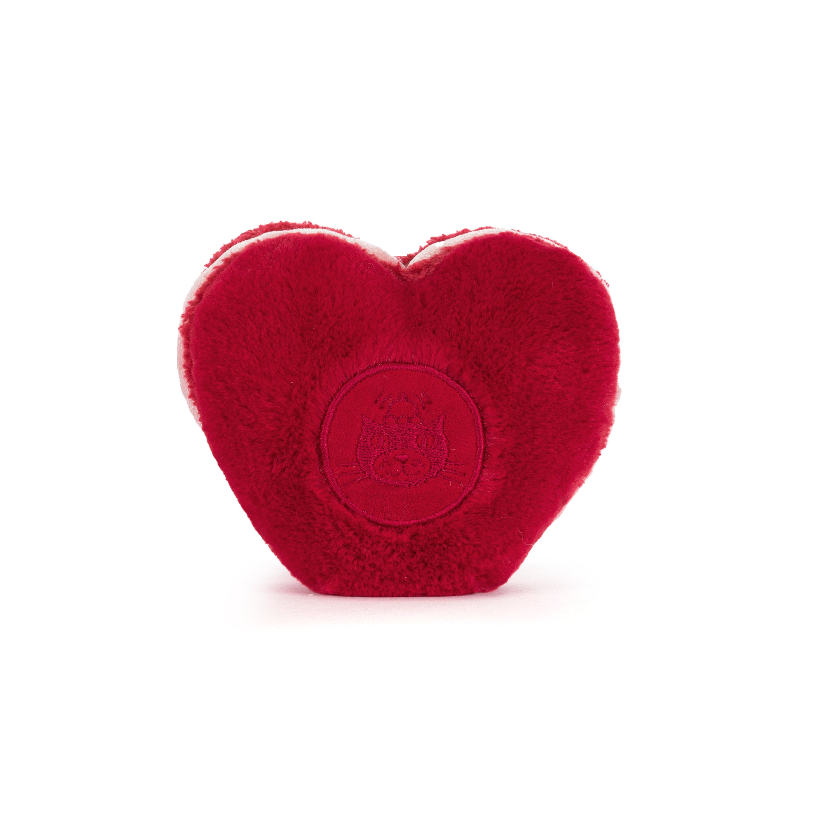Peluche Jellycat | Arlette le macaron en coeur amusant rouge
