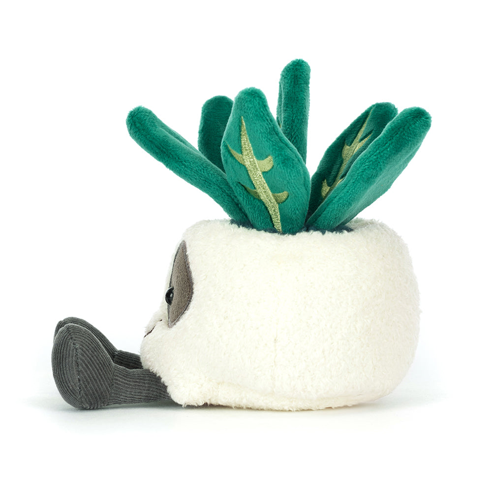 Peluche Jellycat | Plante en pot en forme de crâne