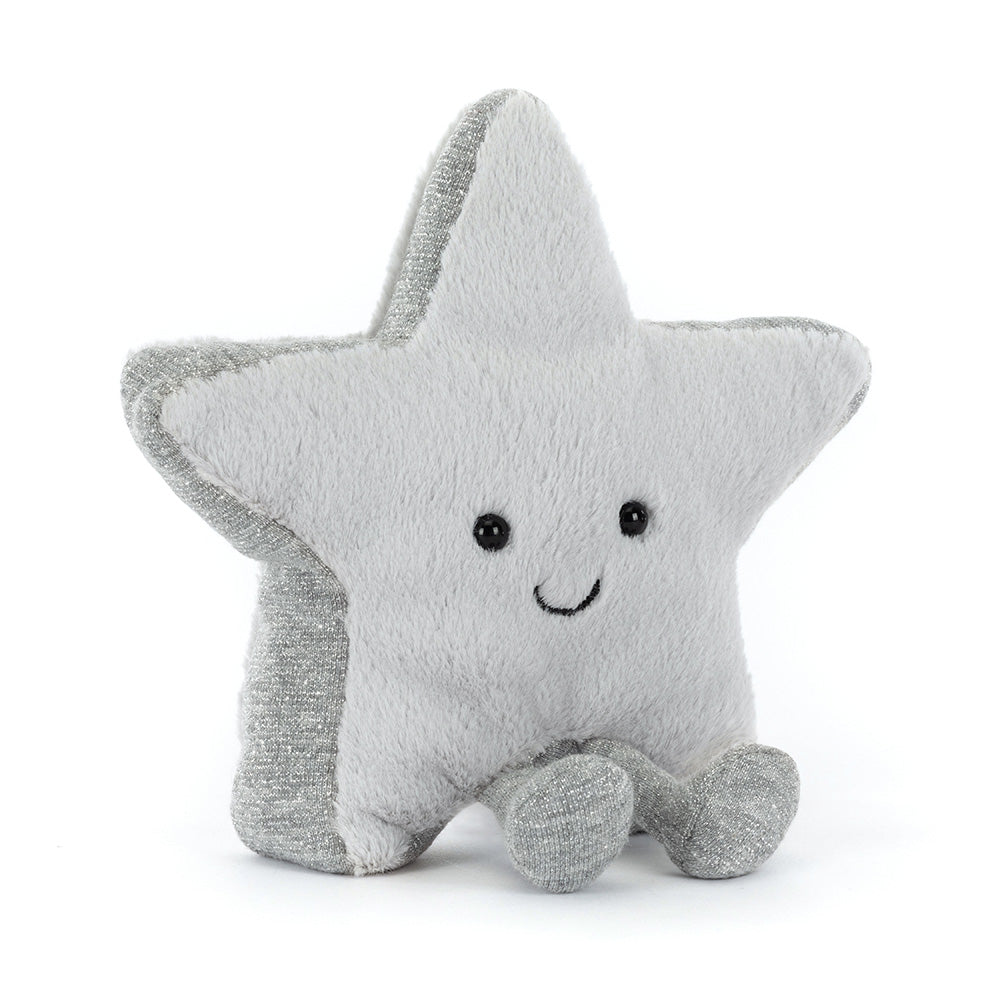 Peluche Jellycat | Étoile argentée amusante
